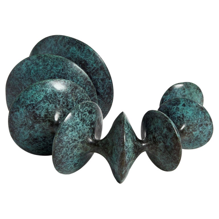 Torc, a limited edition patinated bronze sculpture by Vivienne Foley For Sale