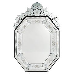 "TORCELLO"  Specchio in vetro di Murano, stile 800 francese di Fratelli Tosi