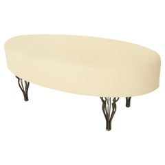 Torcello Puff, White Upholstery by Maroeska Metz