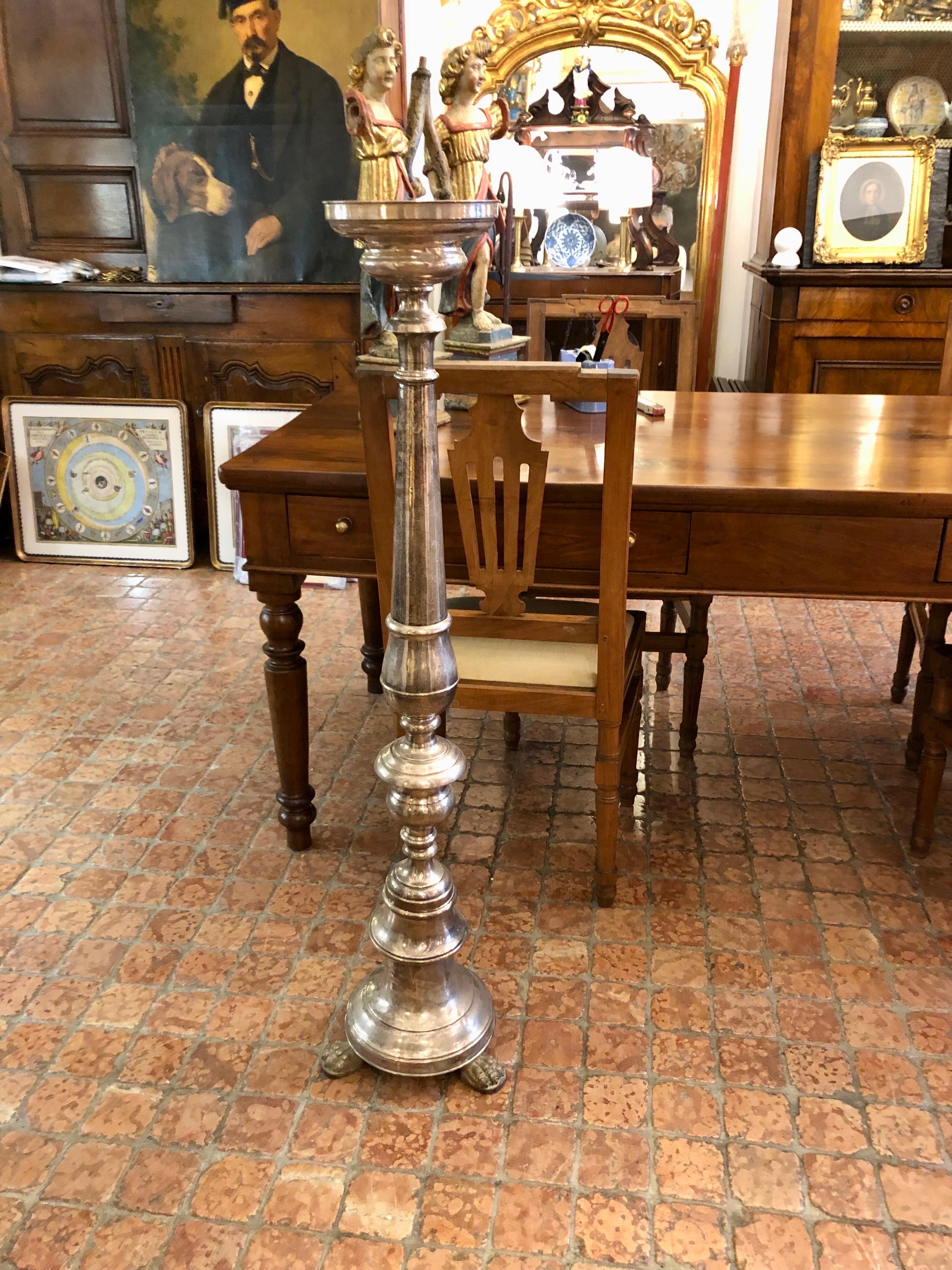 Torcera Da Terra Italiana In Lastra di Ottone Argentato 20 Secolo In condizioni buone in vendita a Milano, MI