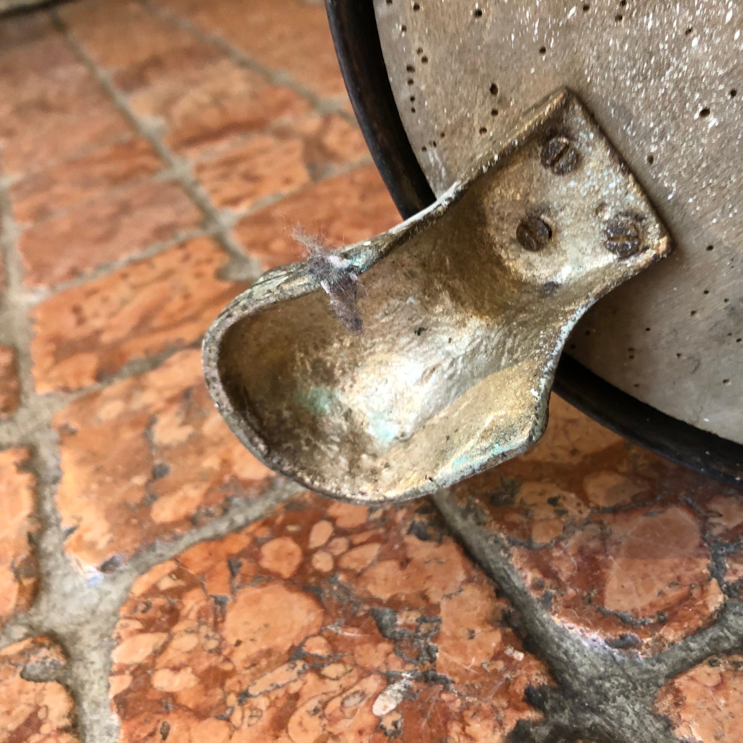 Torcera Da Terra Italiana In Lastra di Ottone Argentato 20 Secolo in vendita 1