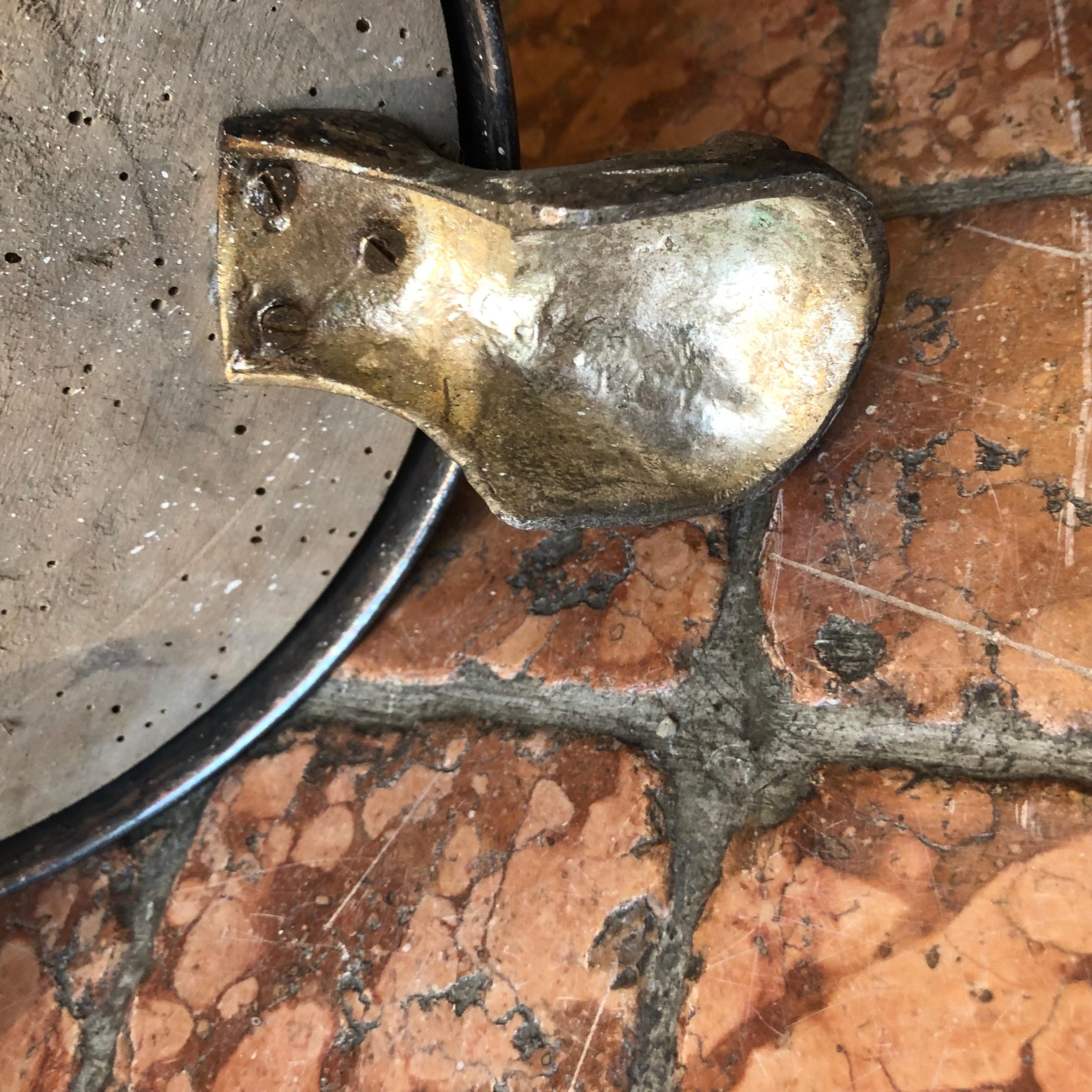 Torcera Da Terra Italiana In Lastra di Ottone Argentato 20 Secolo in vendita 3