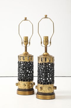 Torch Cut Brutalist Lamps