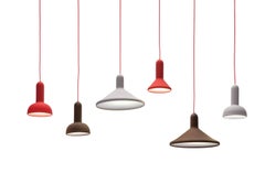 Torch Light Pendant S1 Cone Ø150 Red By Established & Sons Sylvain Willenz