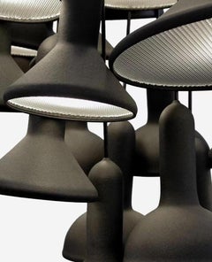 Torch Light Pendant S10 Bunch L1800 Black By Established & Sons