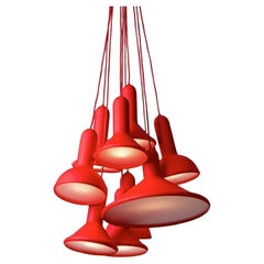 Torch Light Pendant S10 Bunch L1800 Red By Established & Sons