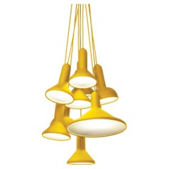 Established & Sons lampe à suspension torch jaune bouleau S10