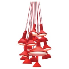 Torch Light Pendant S20 Bunch Red by Established & Sons