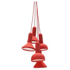 Torch Light Pendant S5 Bunch L1400 Red by Established & Sons Sylvain Willenz