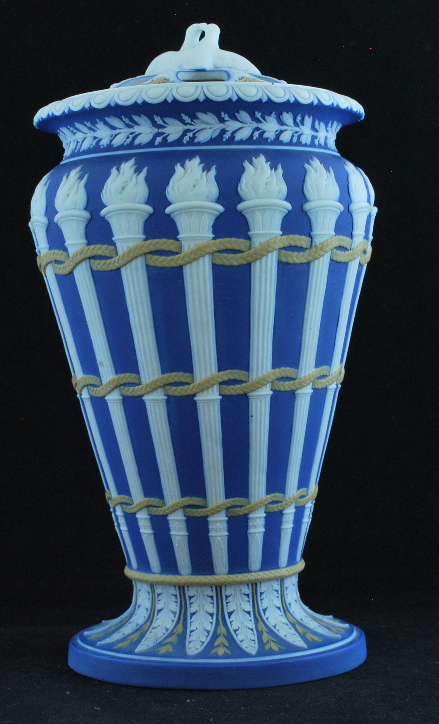 English Torch Vase, Wedgwood, circa 1820 For Sale