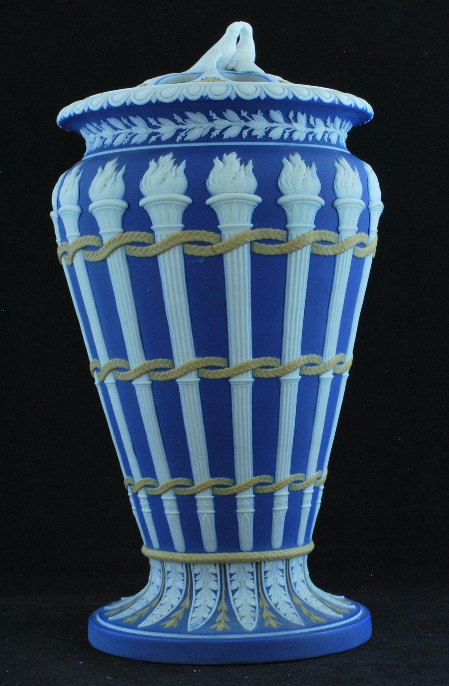 Molded Torch Vase, Wedgwood, circa 1820 For Sale