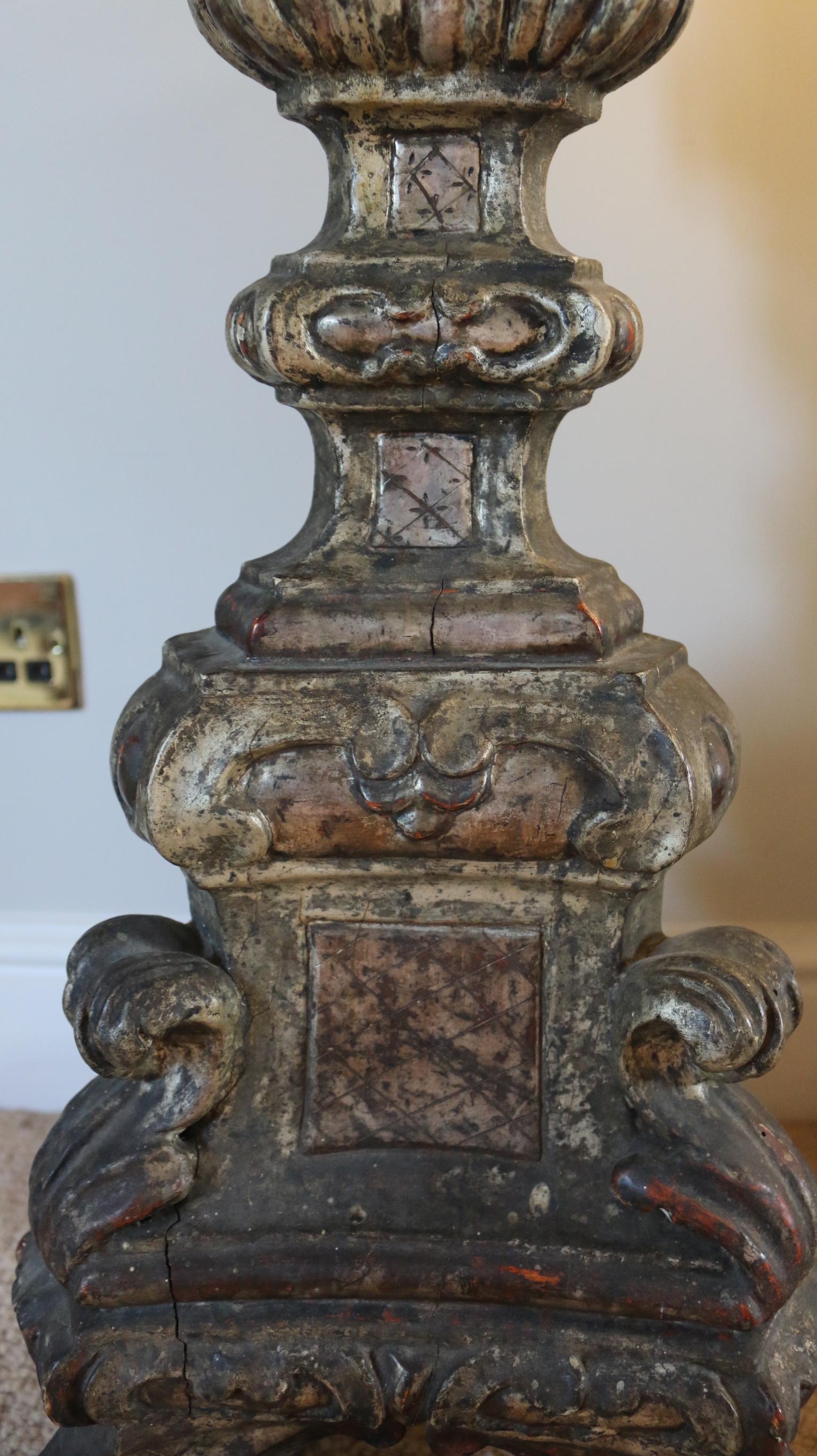 Torchere, 17th Century, Italian, Silvered, Floor-Standing 2