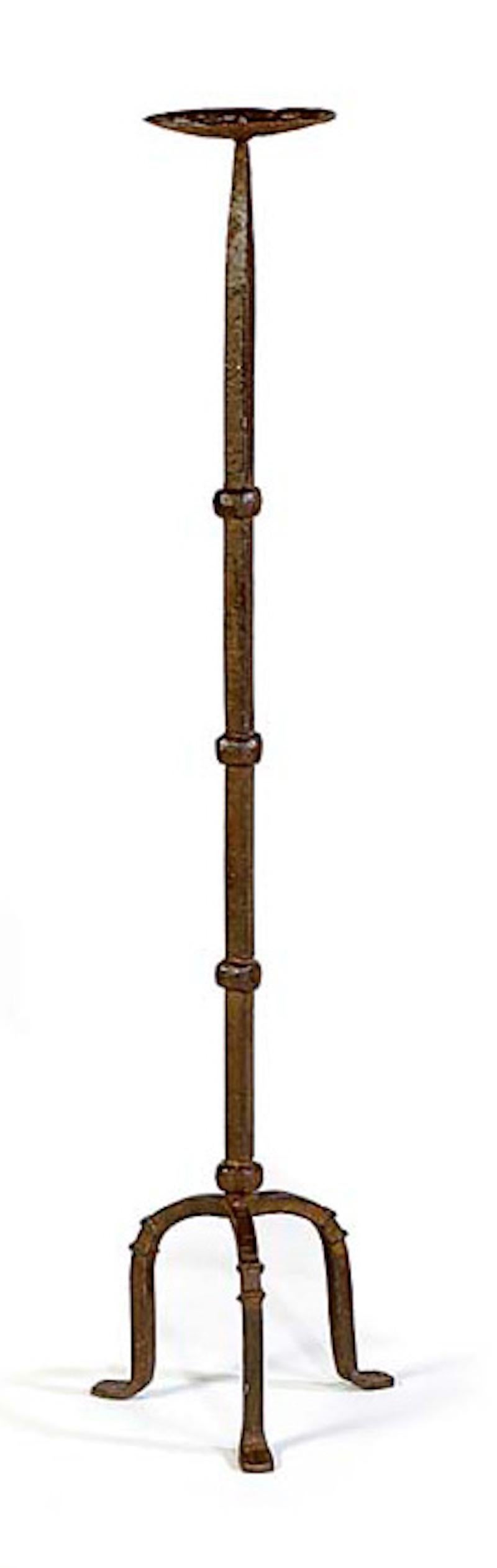 Torchere Iron Candle Renaissance Tripod High 122cm., 4ft