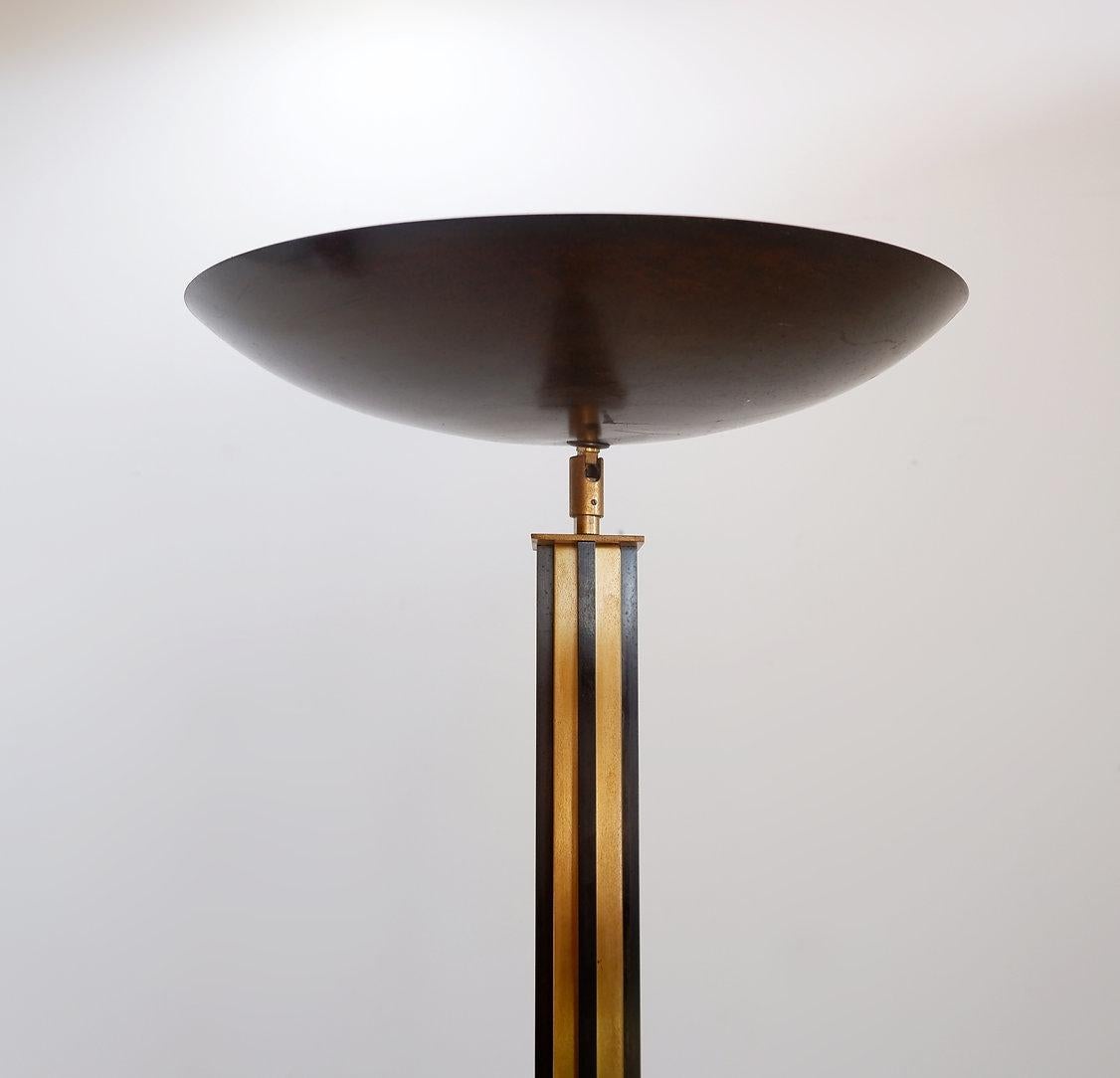 Métal Lampadaire torchère Belgo Chrom Style - 1980 en vente