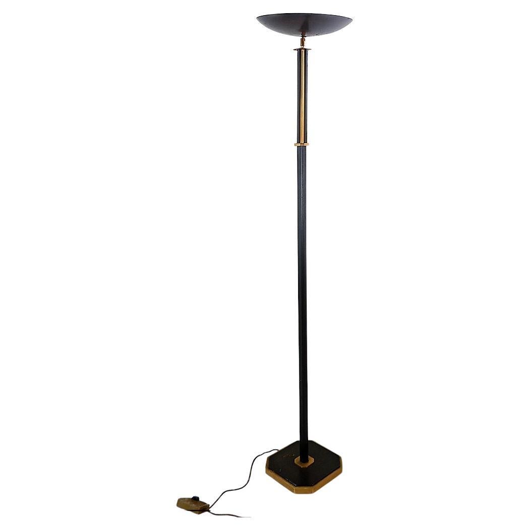 Lampadaire torchère Belgo Chrom Style - 1980