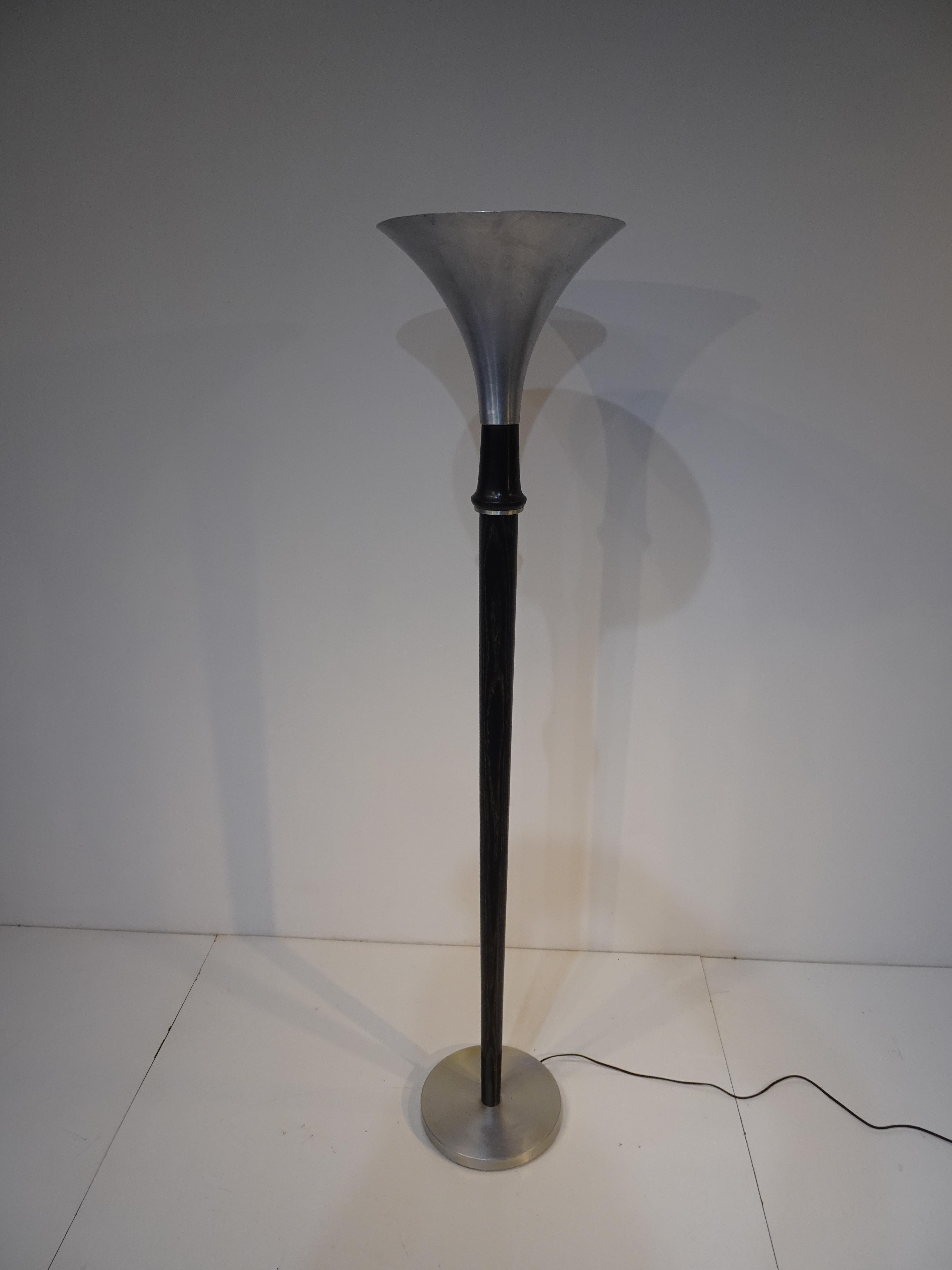 Torchiere Floor Lamp in the Manner of Russel Wright 2