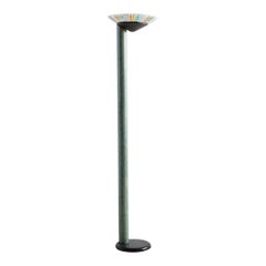 Stehlampe Torchiere mit Regenbogenglasschirm, Relco zugeschrieben, Italien, 1960er Jahre