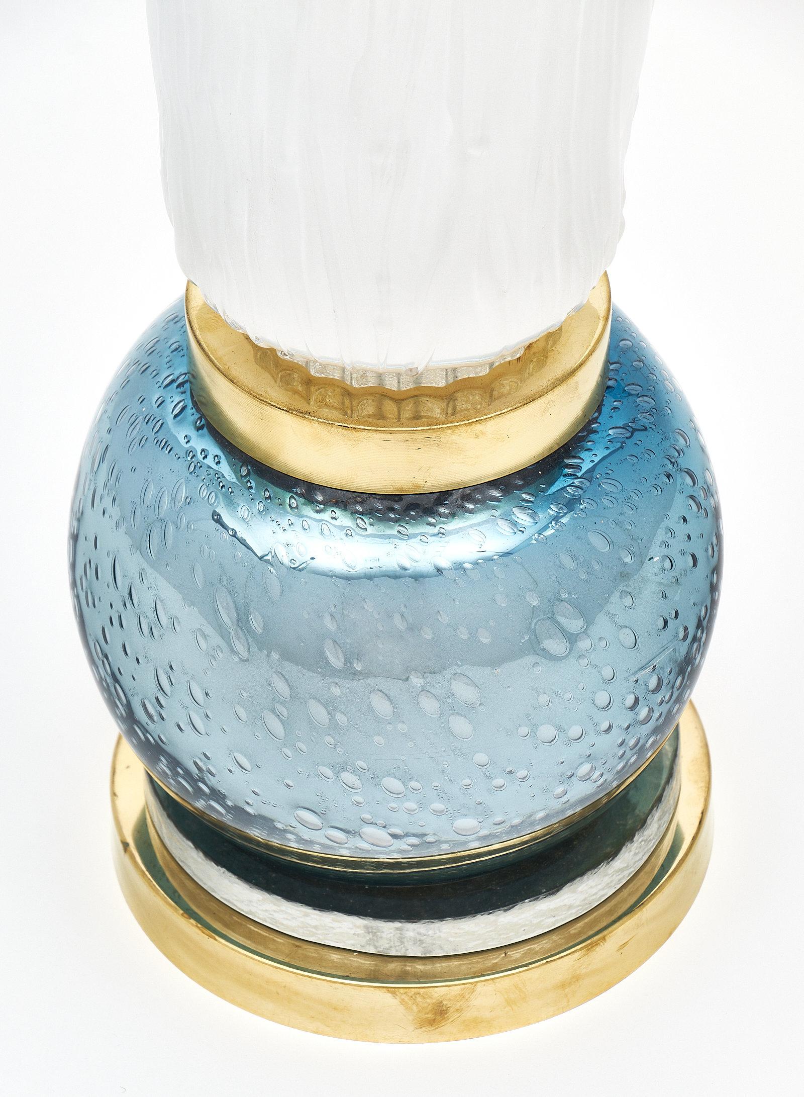 Contemporary “Torchieres” Murano Glass Lamps