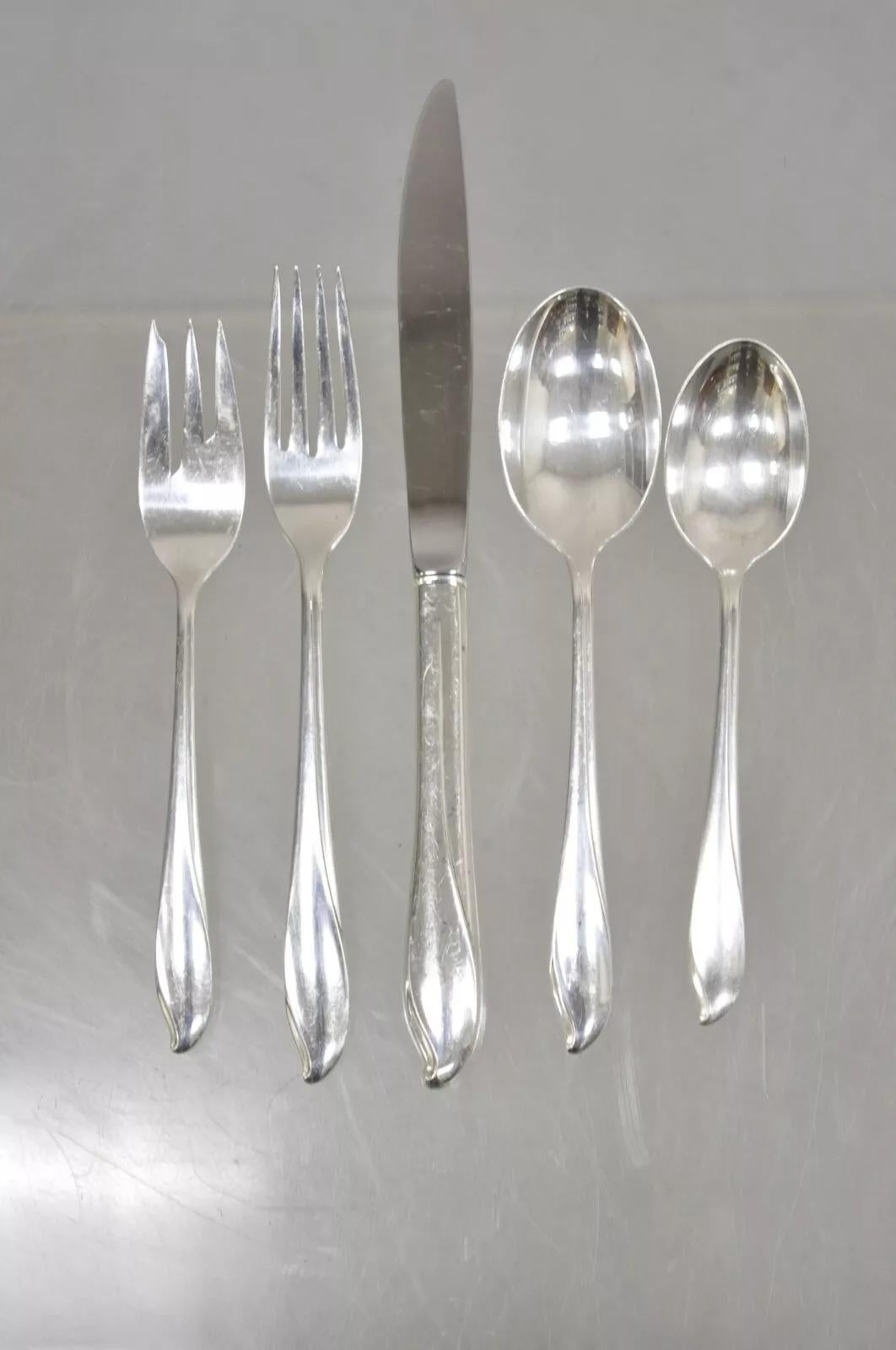 Torchlight by International Sterling Silver Flatware Set Service for 8 - 40 Pcs For Sale 6