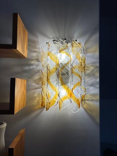 Torciglione Murano Wall Lamp by Mazzega