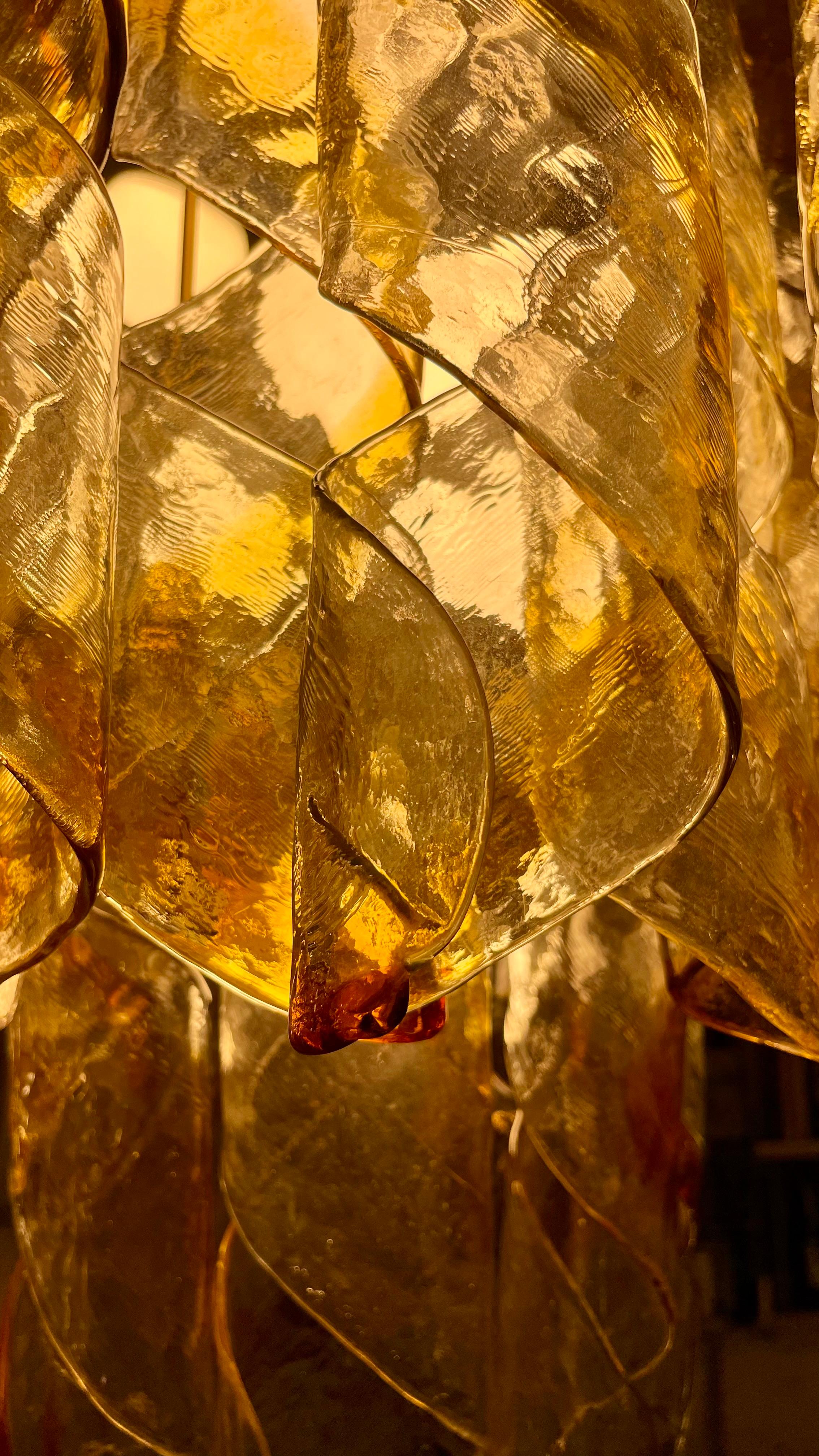 Torciglioni, Lampada a sospensione di Mazzega, anni '70 in vendita 4