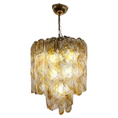 Torciglioni Murano Chandelier by Mazzega, 1970s