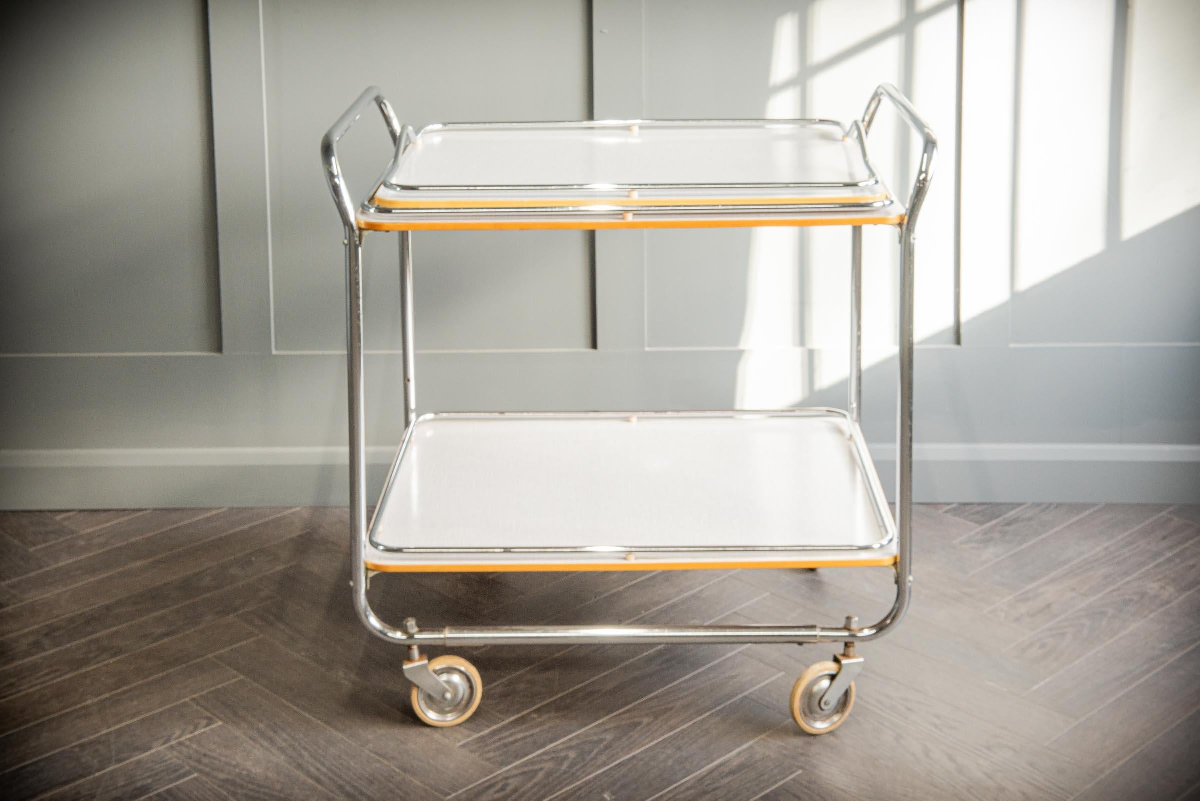 Chrome Torck Drinks Trolley For Sale
