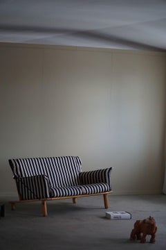 Tord Björklund, 2-Seater Sofa in Fabric & Pine, Model "Gotland" for IKEA, 1980s