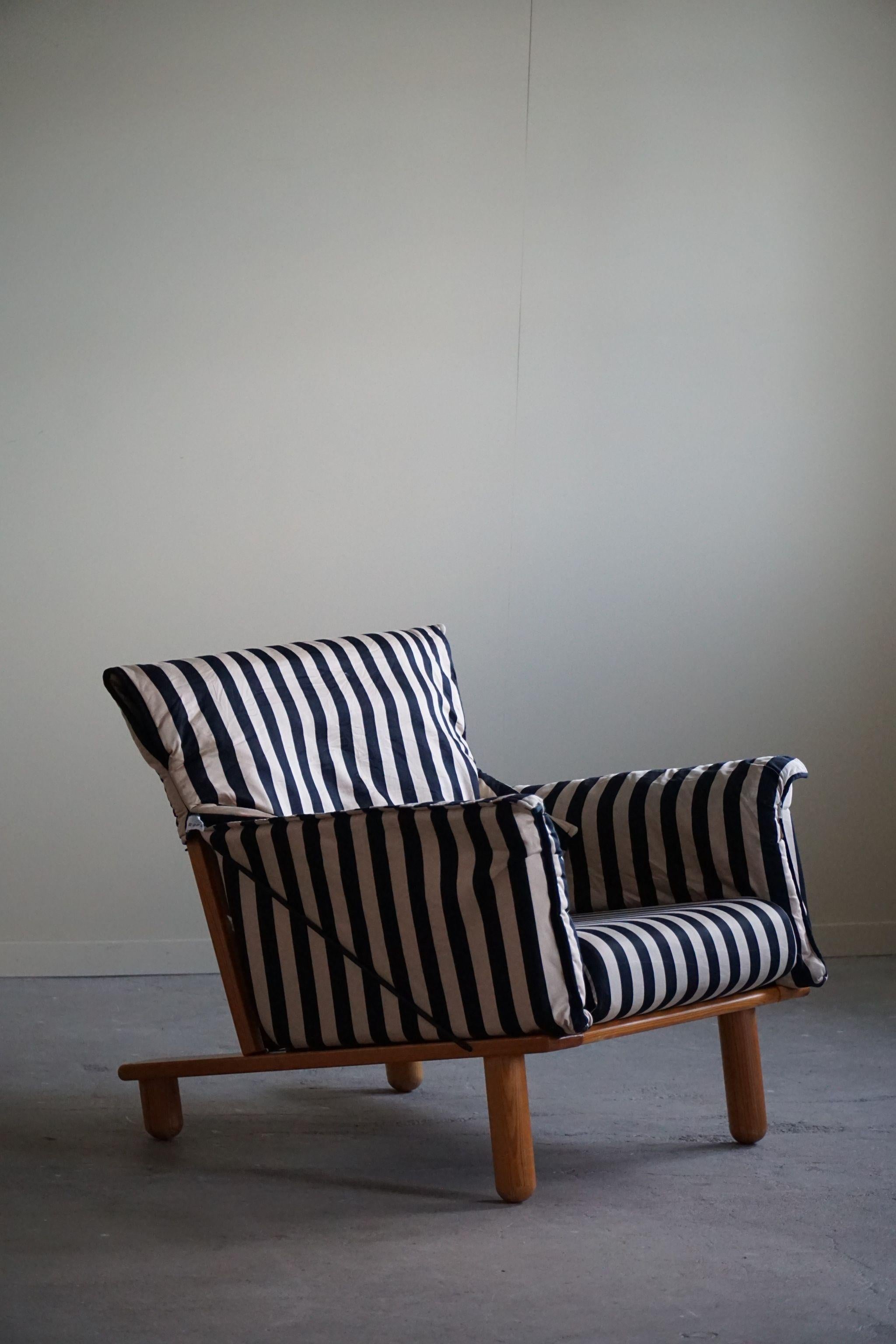 Tord Björklund, Lounge Chair in Fabric & Pine, Model 