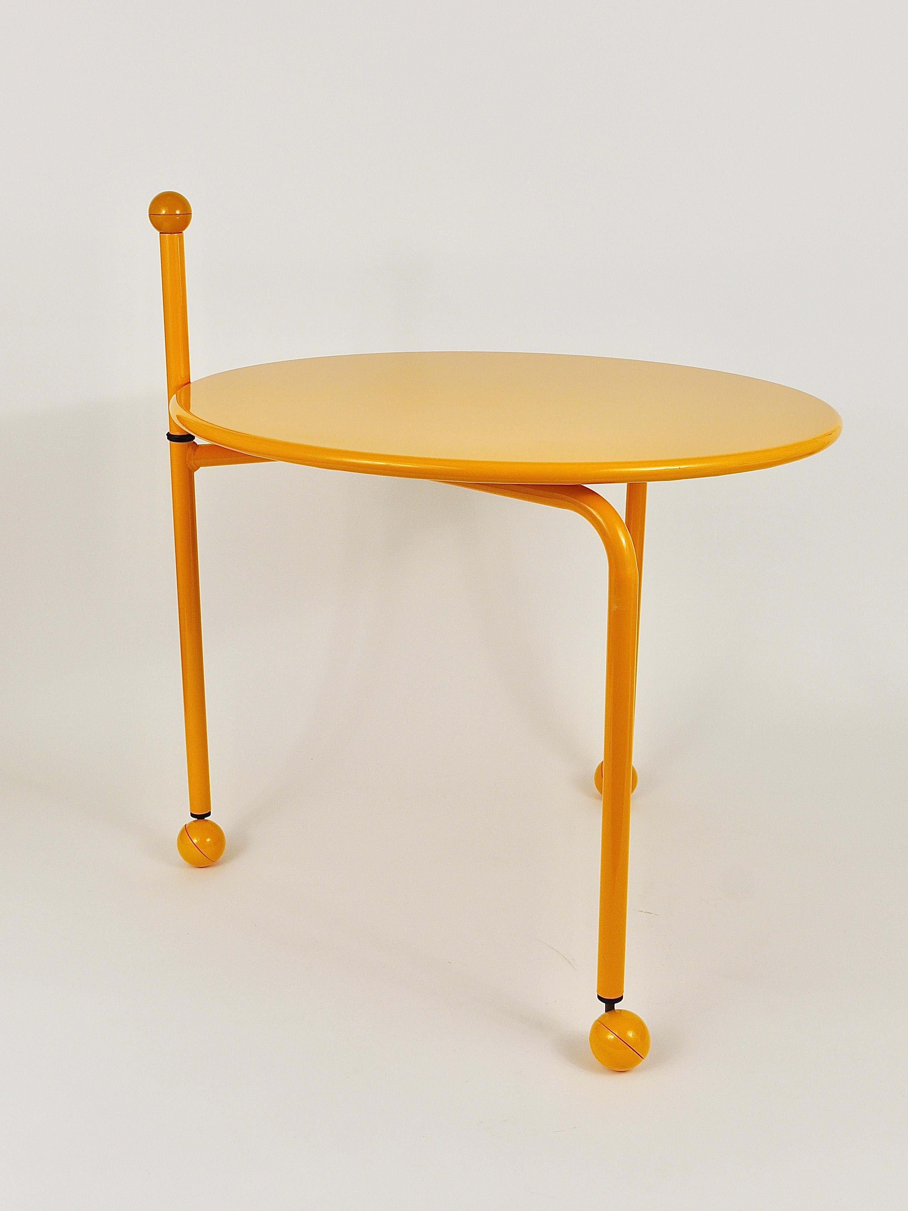 Tord Bjorklund Post-modern Side or Coffee Table, Memphis Style, Sweden, 1980s For Sale 6