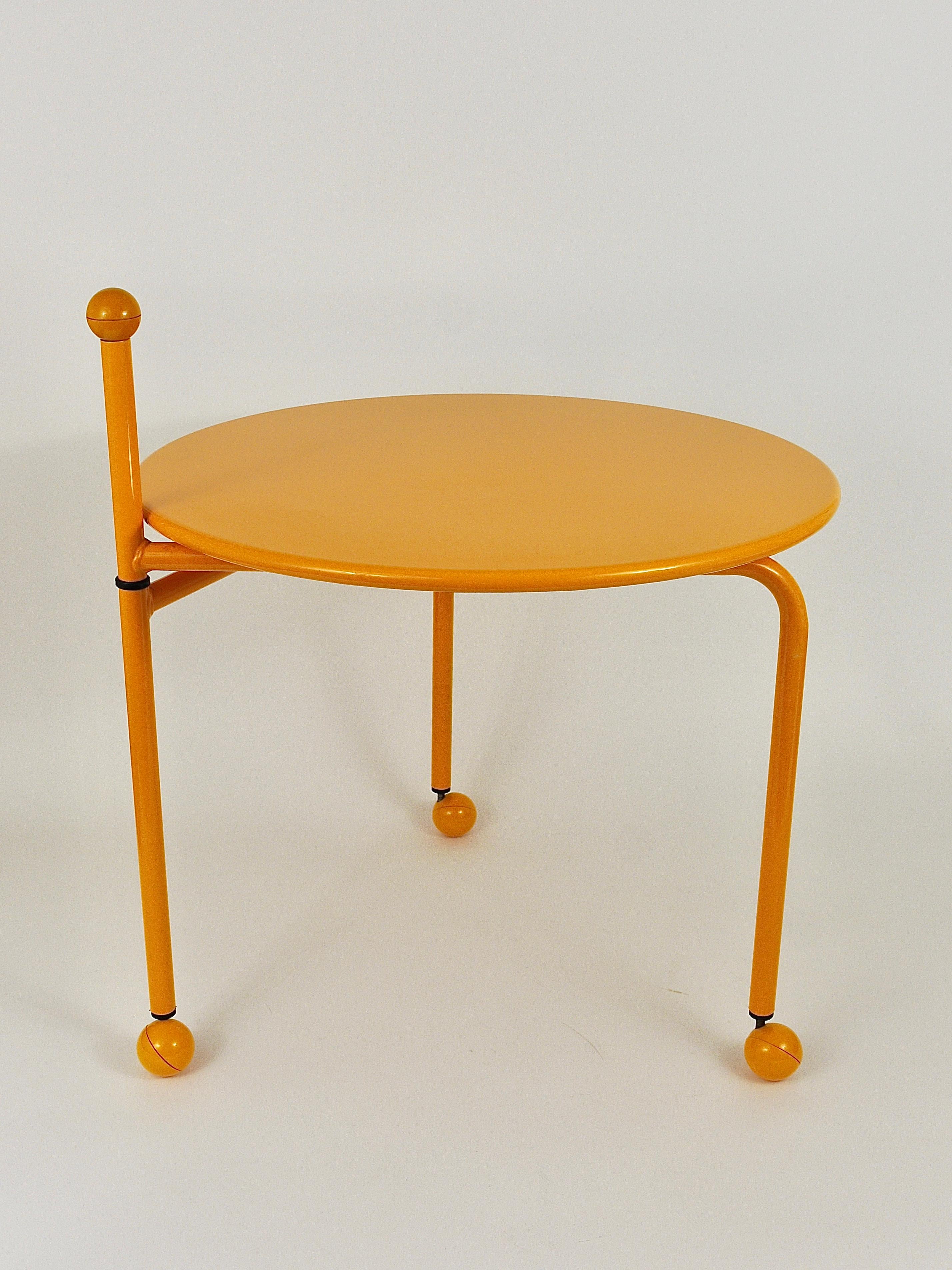 Tord Bjorklund Post-modern Side or Coffee Table, Memphis Style, Sweden, 1980s For Sale 8