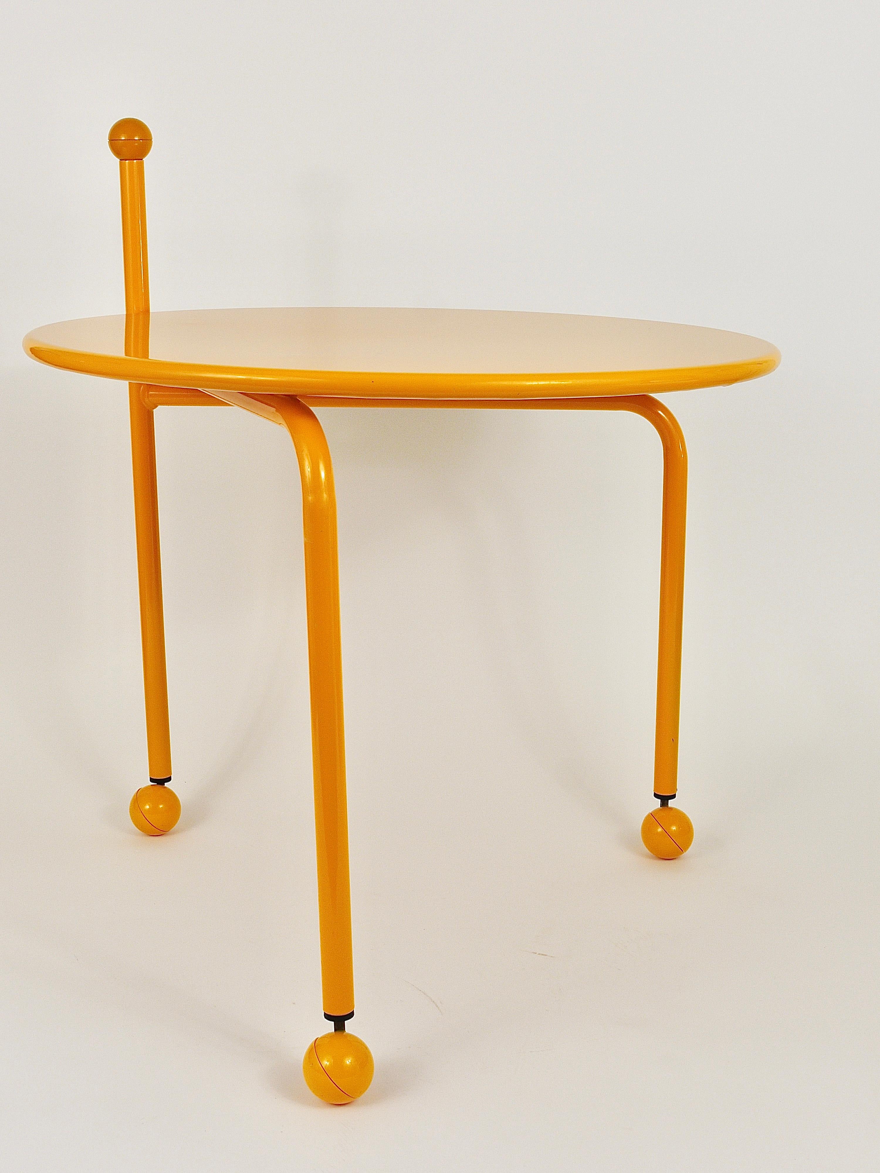Late 20th Century Tord Bjorklund Post-modern Side or Coffee Table, Memphis Style, Sweden, 1980s For Sale