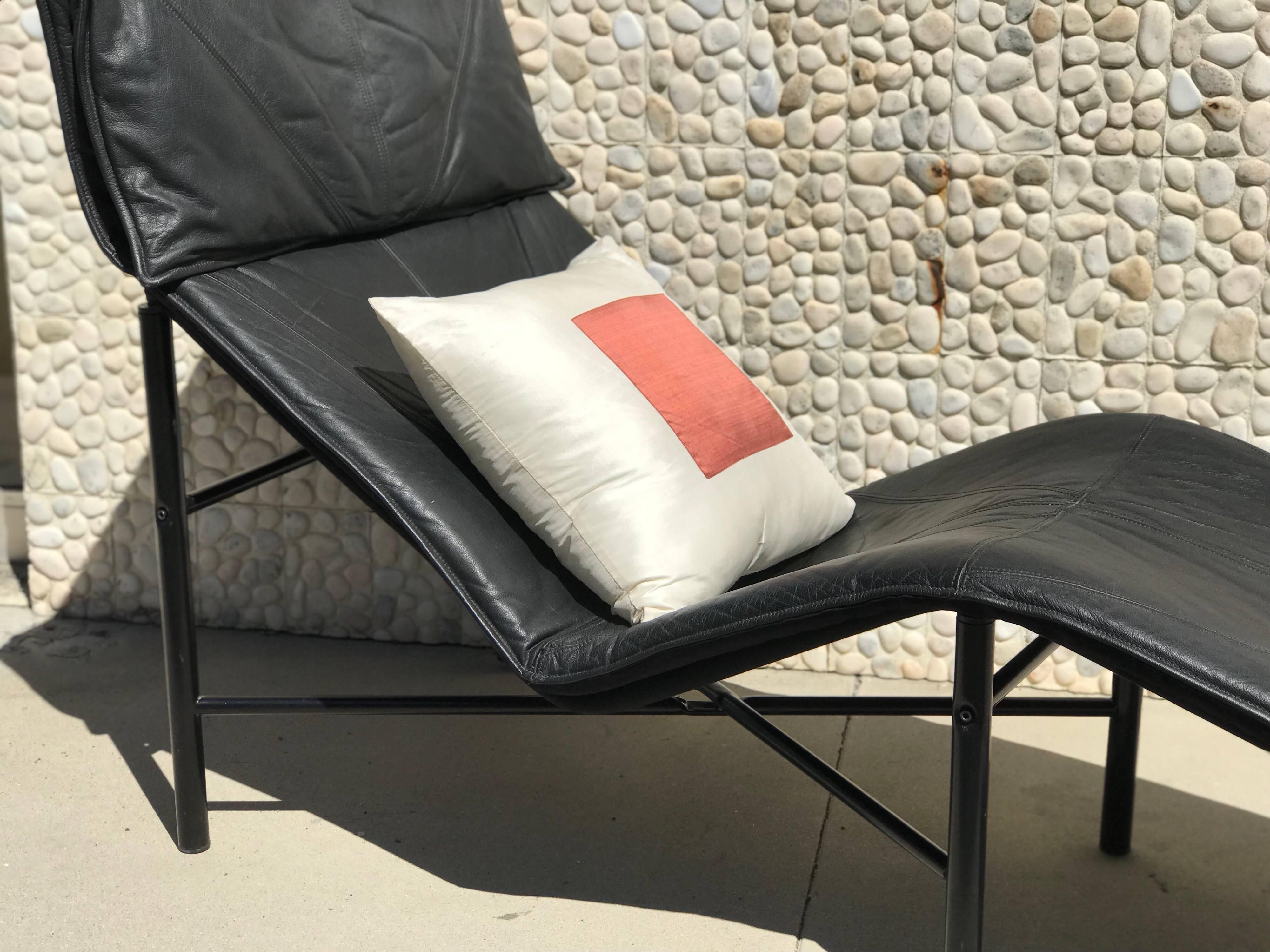 Tord Bjorklund Vintage 1970s Skye Leather Chaise Lounge In Good Condition In Palm Springs, CA