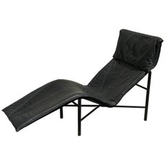 Tord Bjorklund Vintage 1970s Skye Leather Chaise Lounge