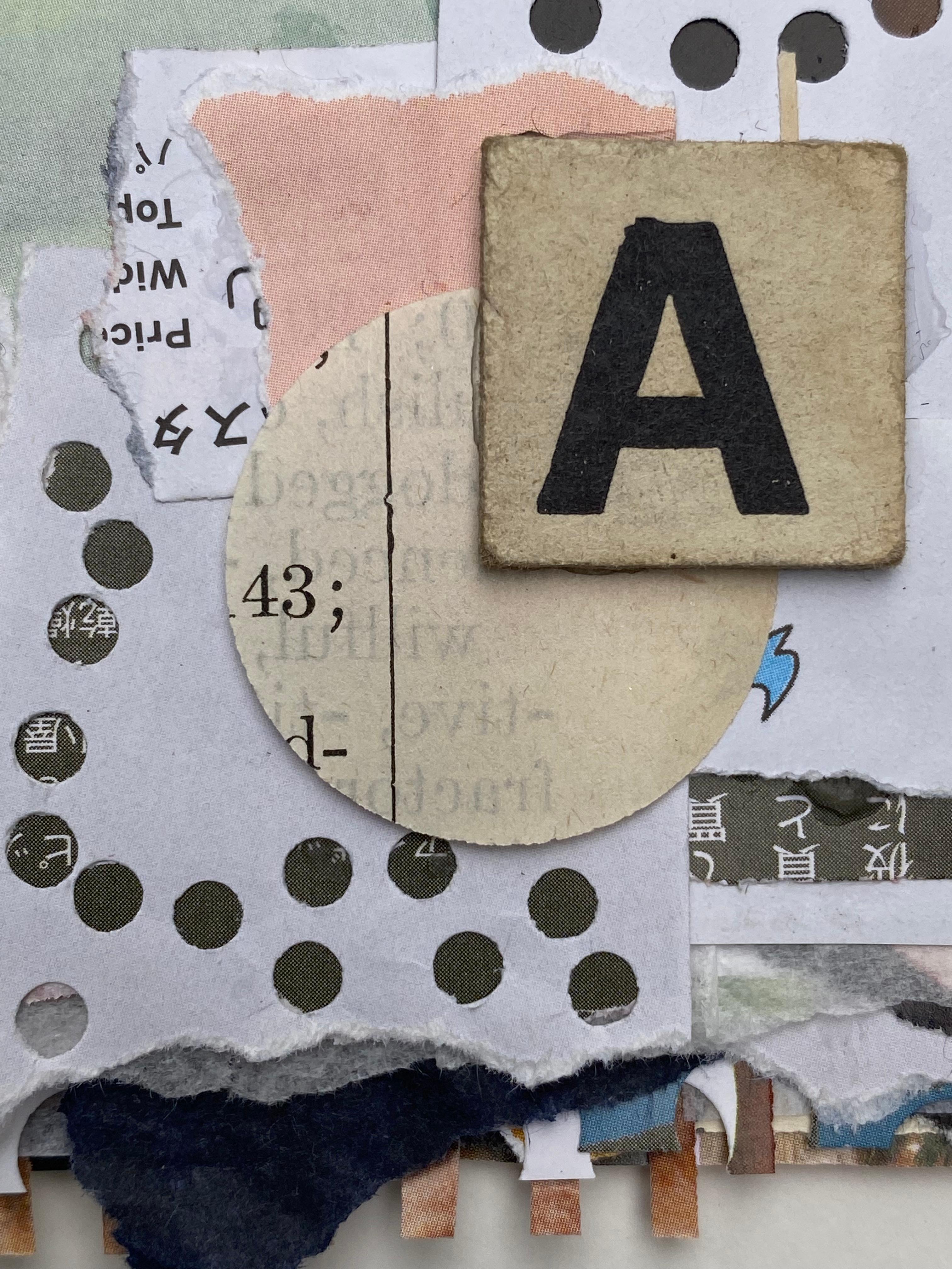 it begins : contemporary collage  - Abstract Mixed Media Art by Torea Frey
