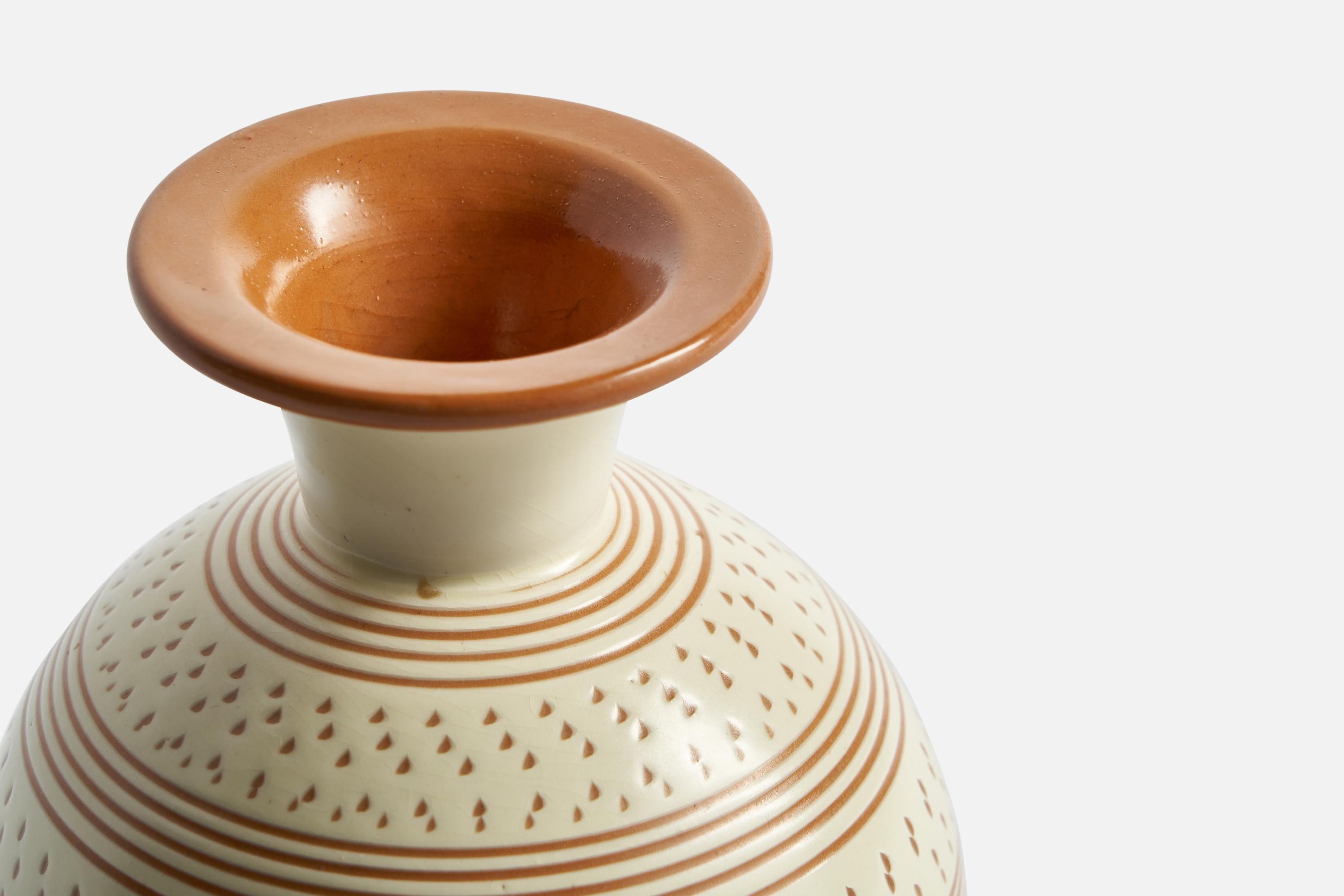 Töreboda Keramik, Vase, Keramik, Schweden, 1930er Jahre (Schwedisch) im Angebot