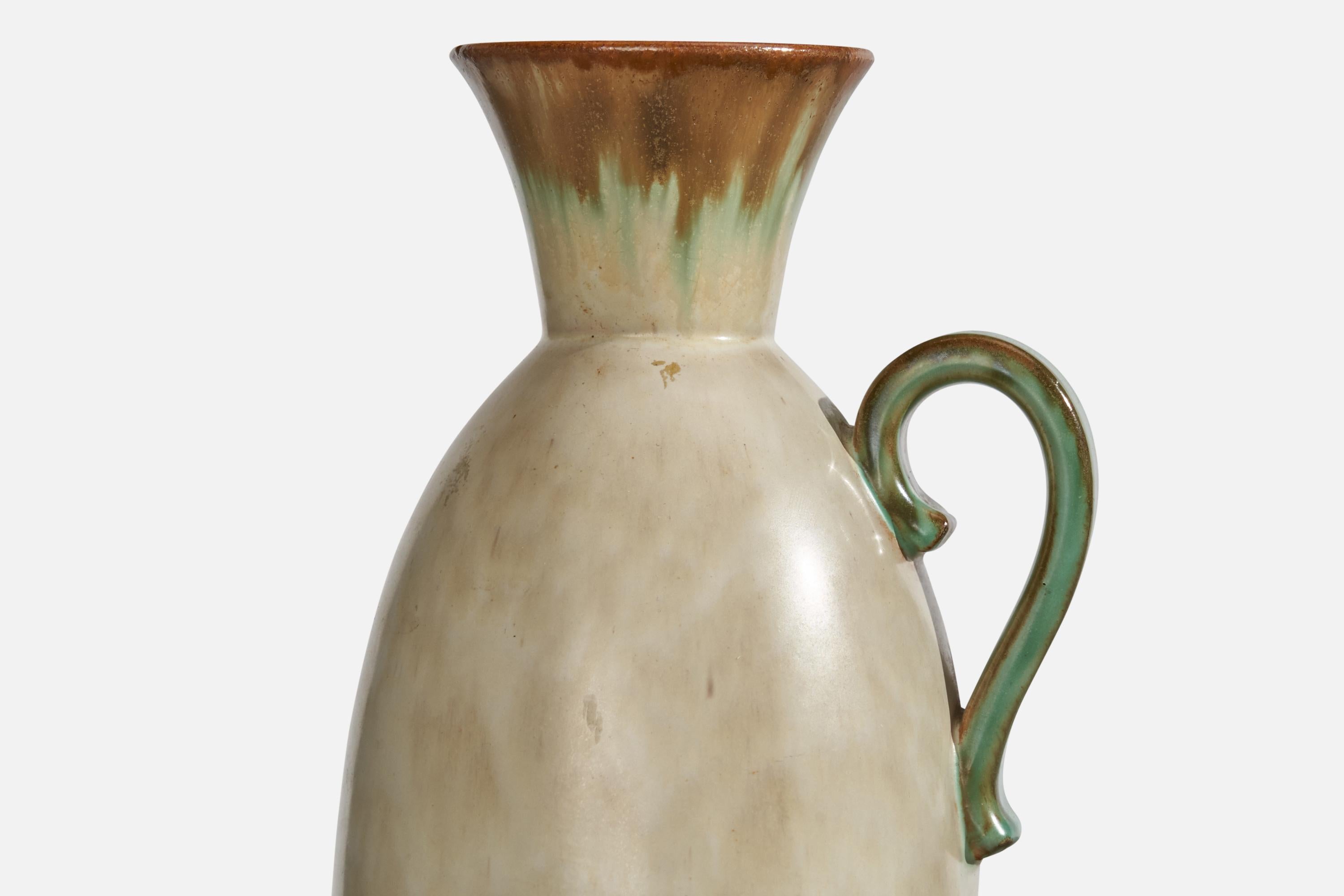 Milieu du XXe siècle Töreboda Keramik, vase, céramique, Suède, années 1930 en vente