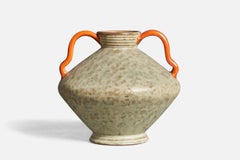 Töreboda Keramik, Vase, Earthenware, Sweden, 1930s