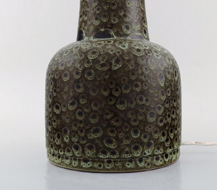 Swedish Töreboda, Sweden, Large Retro Lamp in Glazed Ceramics, 1960s-1970s