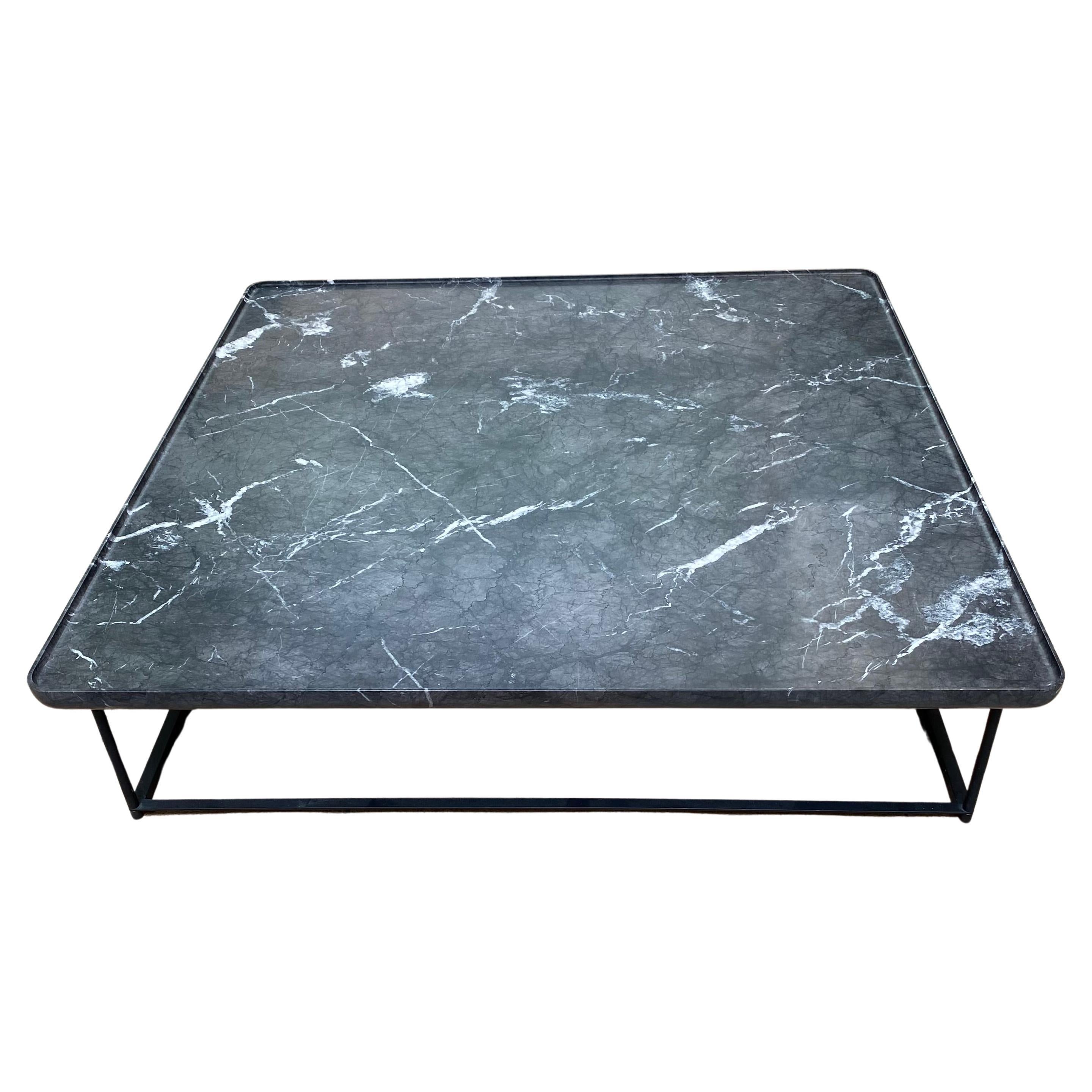 Torei Square Table Grey Carnico Marble - Cassina For Sale
