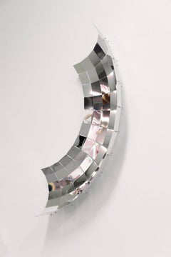 Specchio da parete TORI Particle in alluminio di Martens & Visser