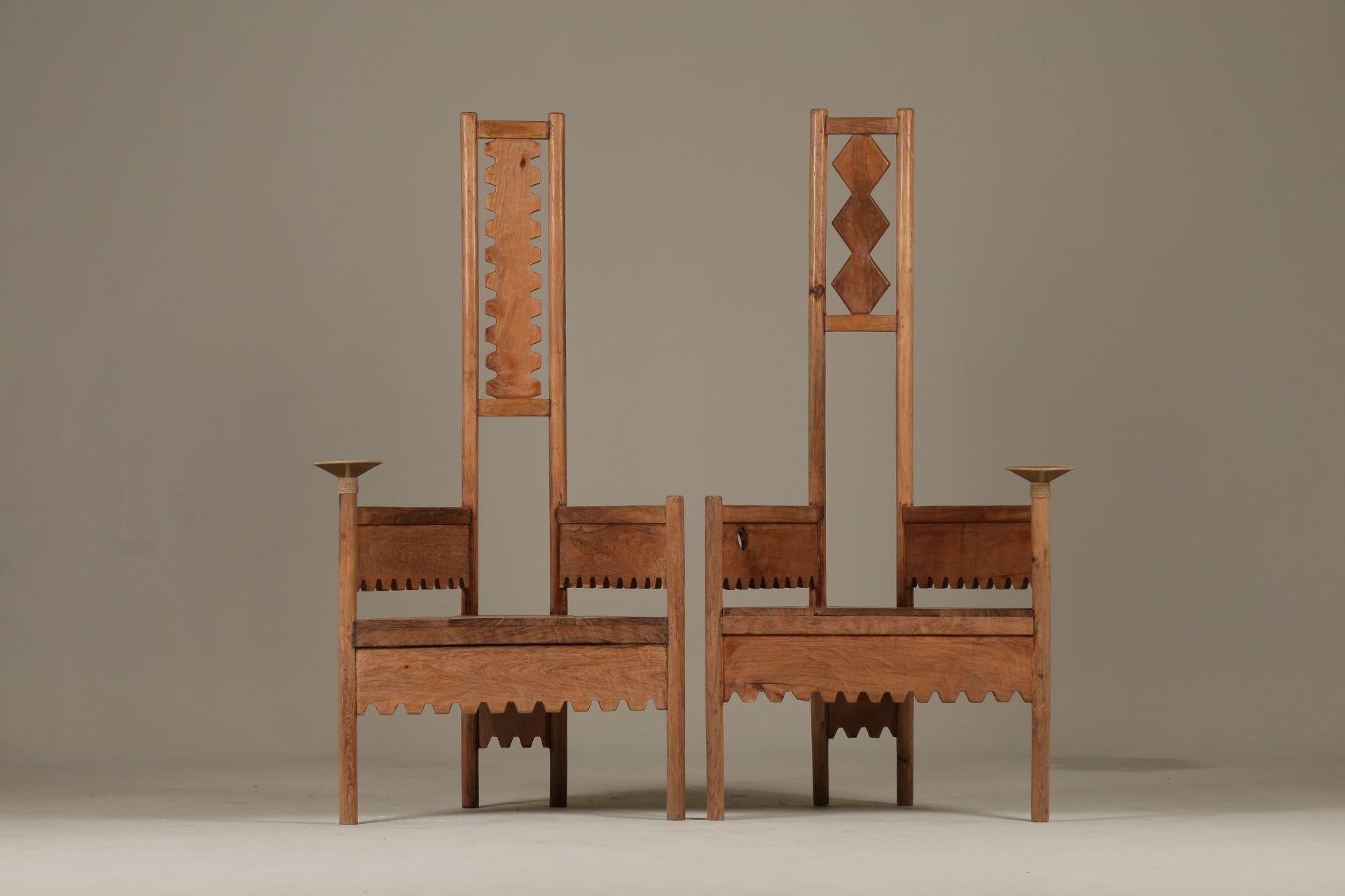 Contemporary Toribio & Alcira Throne Chairs by Christian Mohaded