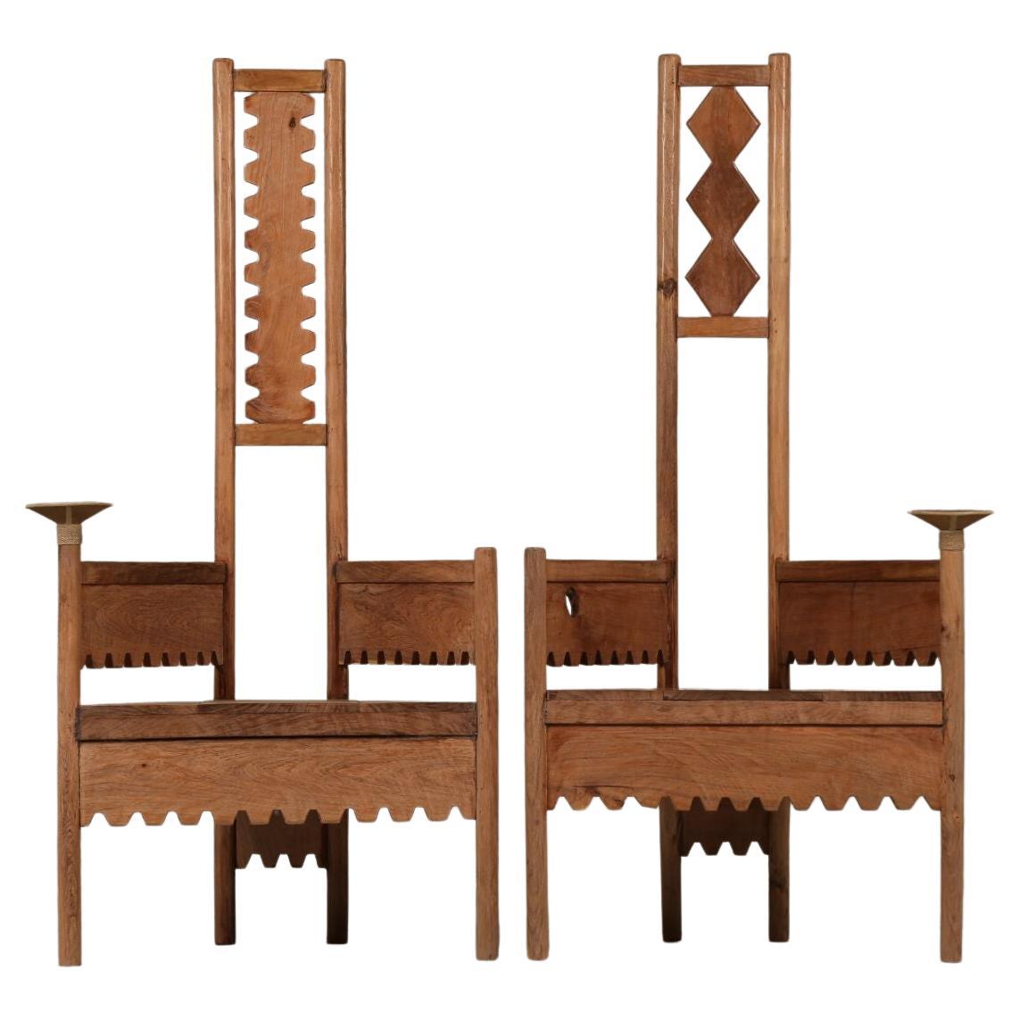 Toribio & Alcira Throne Chairs by Christian Mohaded For Sale