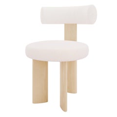 Torii Bouclè und Wood Dining Stuhl