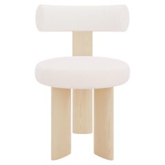 Torii Bouclè und Wood Dining Stuhl