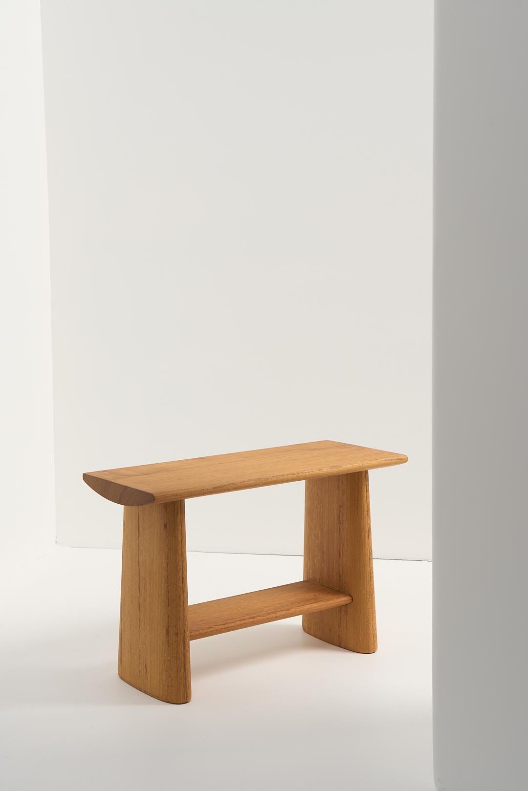 Minimalist Torii Collection, Rectangular Wooden Stool For Sale