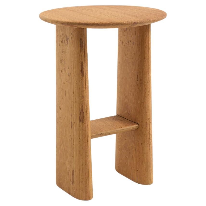 Torii Collection, Tall Circular Wooden Side Table