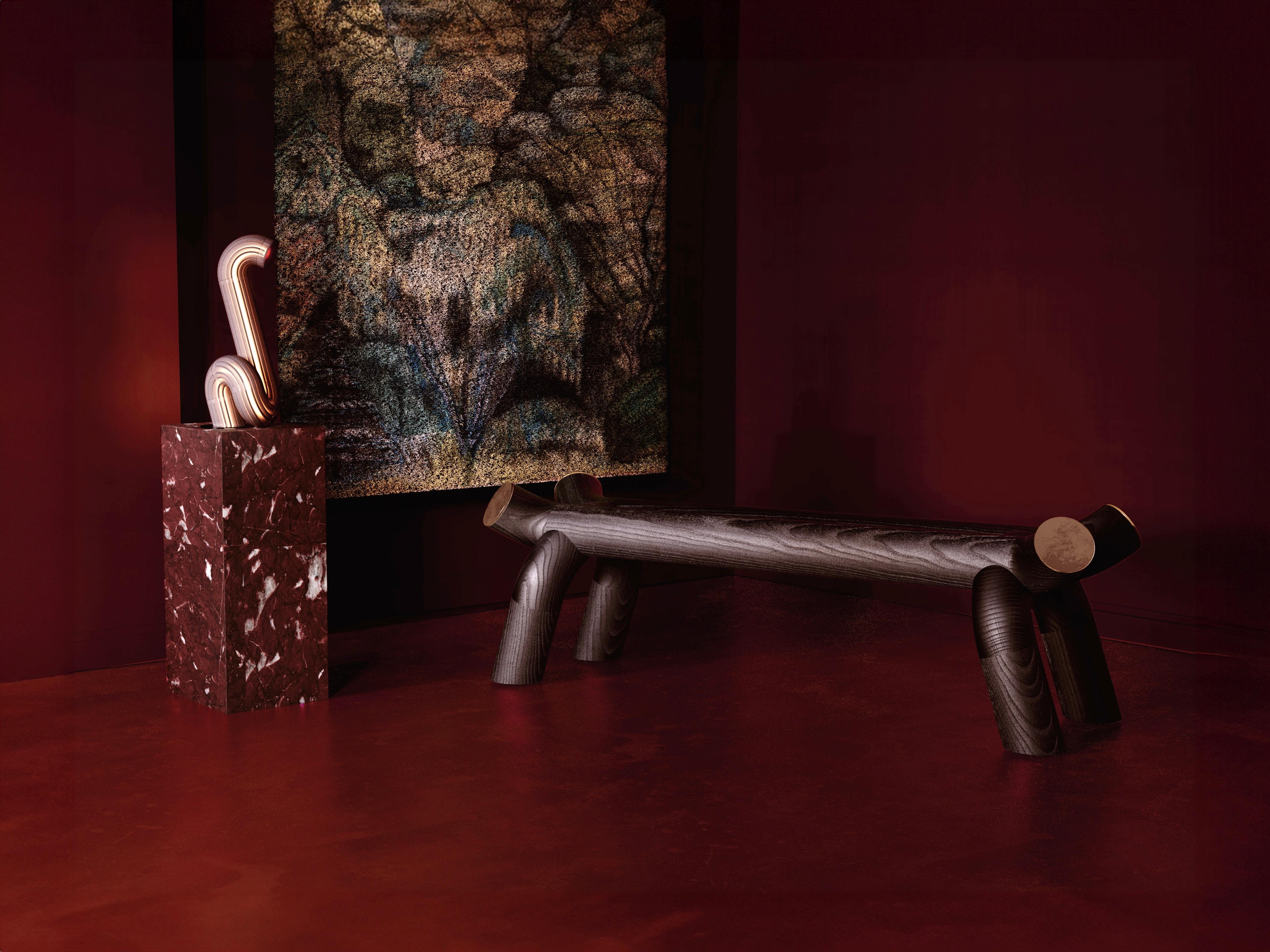 Contemporary Torii: Japanese Style Bench For Sale