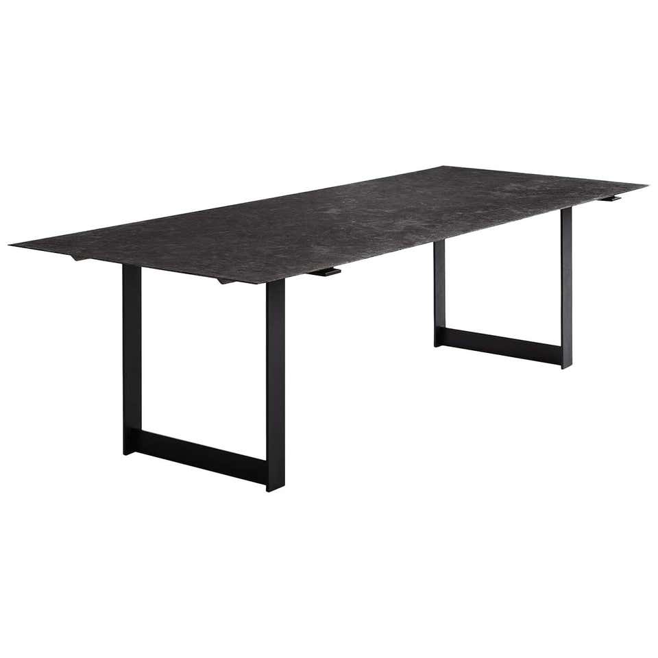 Galvanized Metal Dining Table at 1stDibs