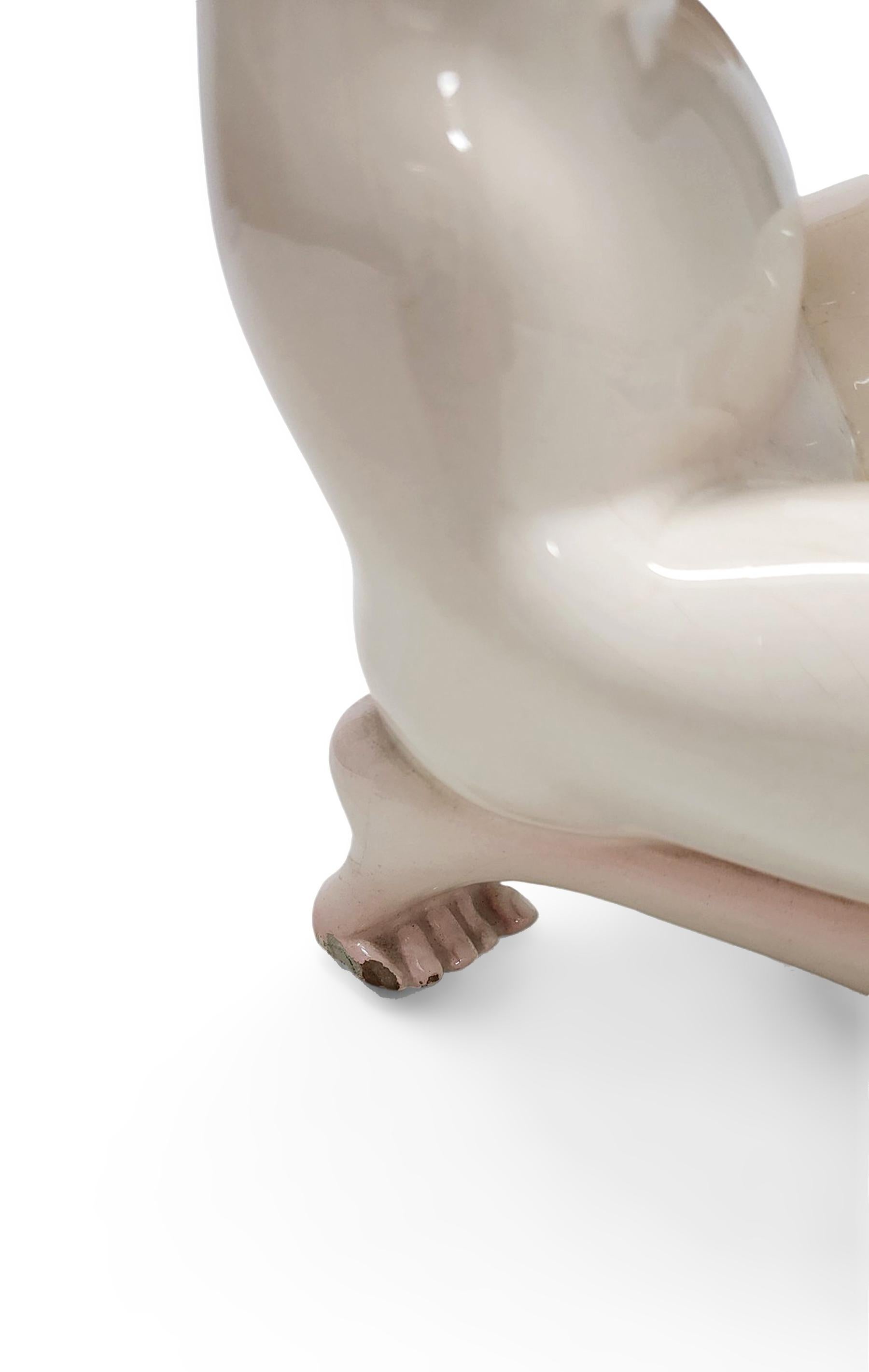 Figurilla de cerámica esmaltada 'Verginità' de Sandro Vaccetti para Essevi, Italia en venta 1